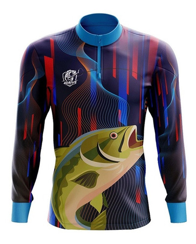 Camisa Camiseta De Pesca Achiga Dry Fit Protecao Uv50