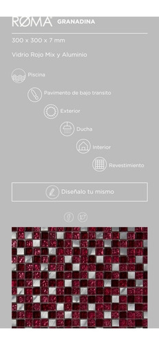 Pared Mosaico Vidrio Guarda Oferta!! 5 Unidades. Venecitas