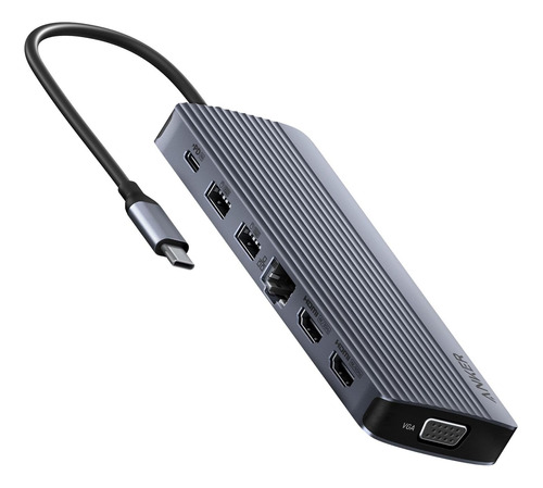 Hub Usb-c Anker 14 En 1 Con Hdmi 4k, Vga 1080p, Suministro D