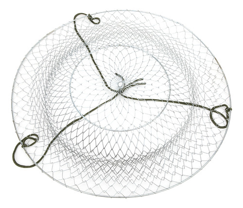 Jaula De Pesca Plegable, Red De Alambre De Acero, Cebo Para