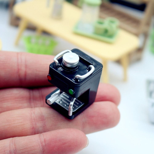 Cafetera Miniatura De Plástico Con Forma De Casa De Muñecas