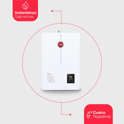 Calentador De Agua Rheem Instantáneo 25 Litros/min A Gas Nat
