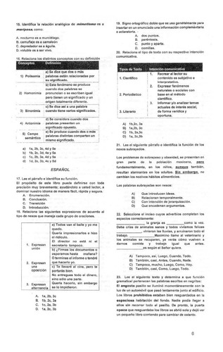 5 Examenes Simulacro Comipems Para Examen Con Respuestas (Usado)
