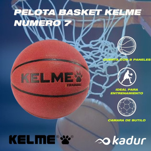 Pelota Kelme Basquet Entrenamiento N°7 Butilo Balon