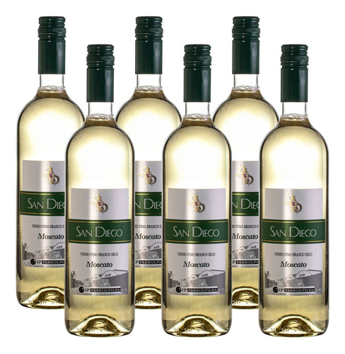 Vinho Branco Moscato San Diego Seco Caixa 6