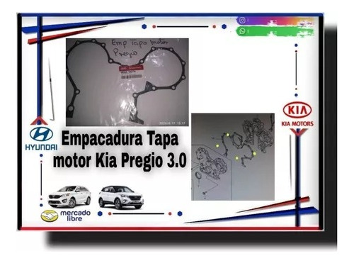 Empacadura Tapa Motor Kia Pregio 3.0