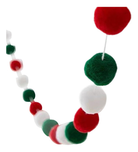 Banderín Navideño Para Tirar De , Bolas Pequeñas