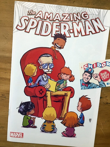 Comic - Amazing Spider-man #9 Skottie Young Baby Stan Lee