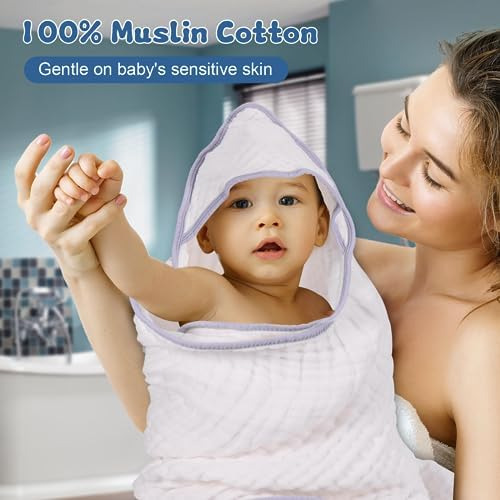 Asung Toallas De Baño Con Capucha Para Bebé, Toalla De Baño
