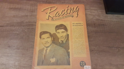 Revista Racing N° 182 Año 1946 Ricardo Y Soriano 