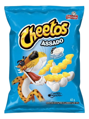 Kit 3 Salgadinho Elma Chips Cheetos Onda Requeijao 270g