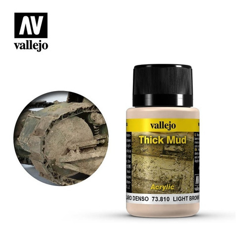 73810 Light Brown Thick Mud Weathering Effects Vallejo 40ml