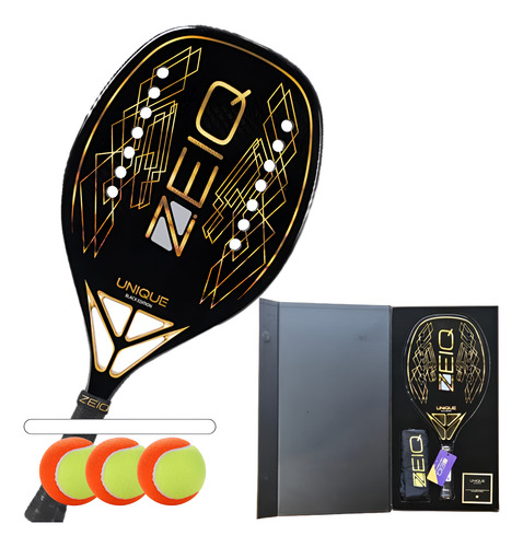 Raquete De Beach Tennis Unique Ediçao Limitada Zeiq Com Nf