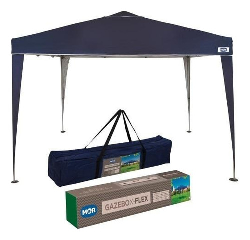 Barraca Gazebo Mor Sanfonado X-flex 3 Metros, Azul