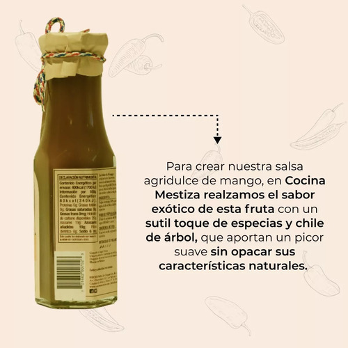 Pack 3 Salsas Mango, Tamarindo Y Zarzamora Agridulces 310g