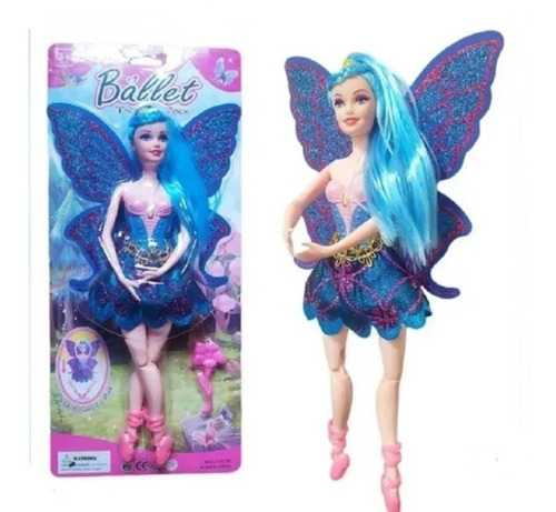 Muñeca Bailarina Ballet Hada Glitter Articulada Bola8