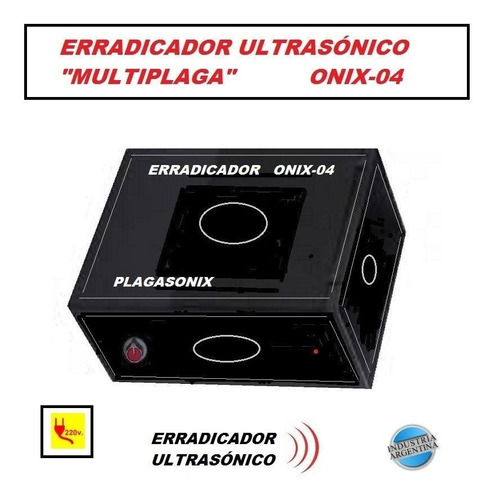 Imagen 2 de 10 de Ahuyenta Ratas Multiplaga Ultrasonido Onix-04 Pentafonico