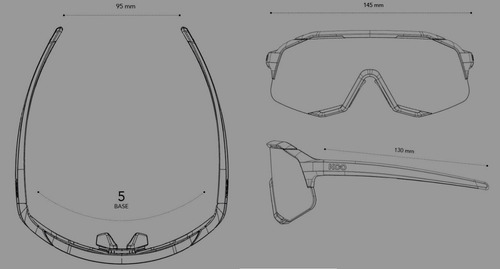 Lentes De Ciclismo Koo Demos Bora Hansgrohe Metallic Verde/rojo Claro