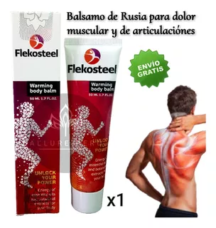 Balsamo Flekosteel 100% Original De Rusia 50ml, Adios Dolor