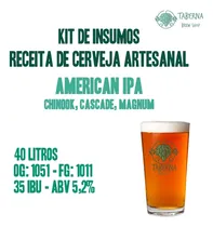 Comprar Kit Insumos Receita De Cerveja Artesanal American Ipa - 40l
