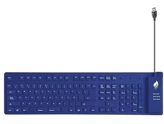 Teclado Multimedia Flexible De Silicón Fácil De Limpiar