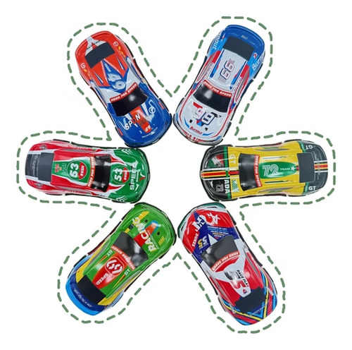 12 Carrito De Fricción Juguete Vehiculo Coche Niños Surtido Surtido