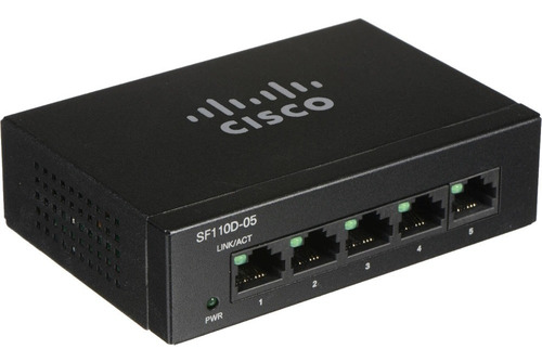 Switch Cisco Sf110d 05 Red  5 Puertos 10/100