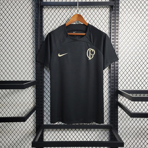 Camisa Corinthians Treino Preta Masculina 22/23 