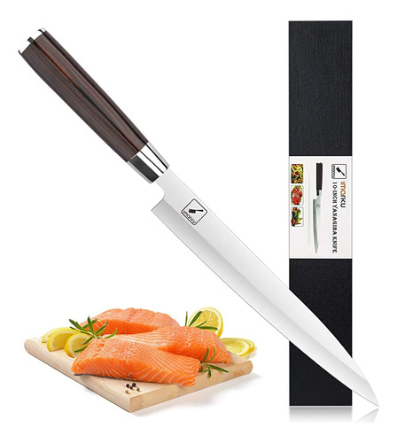 Imarku Sashimi Sushi Knife Japonés, Cuchillo Yanagiba De 10 