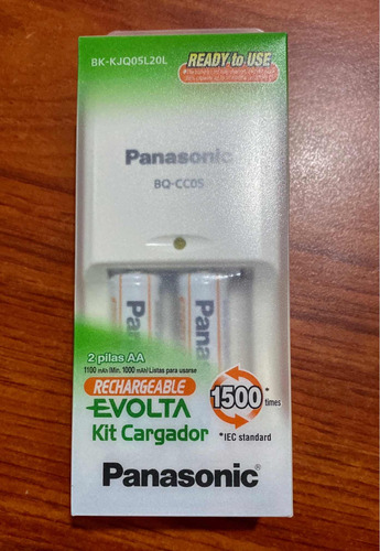 Cargador Con 2 Pilas Aa Marca Panasonic