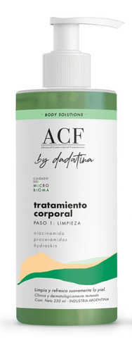 Paso 1 Limpieza Tratamiento Corporal Acf By Dadatina 250 Ml 