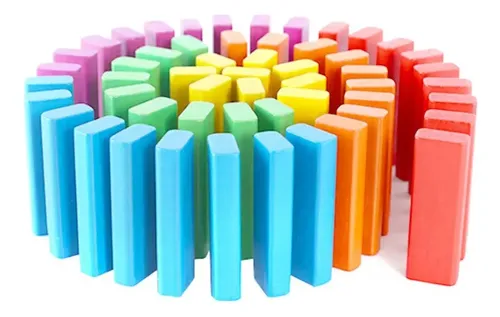 Juego De Torre Apilable Idena Con 54 Bloques De Madera FSC, Bolsa De Tela Incluida, Tamaño Compacto Para Viajar, A Partir De 5 Años, 2 Jugadores O Más