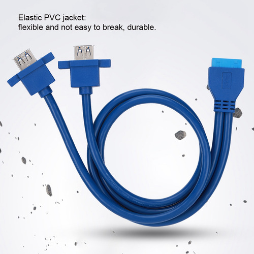 Cable Usb 3.0 De 0,5 M Para Placa Base, 19 Pines A 2af, Mont