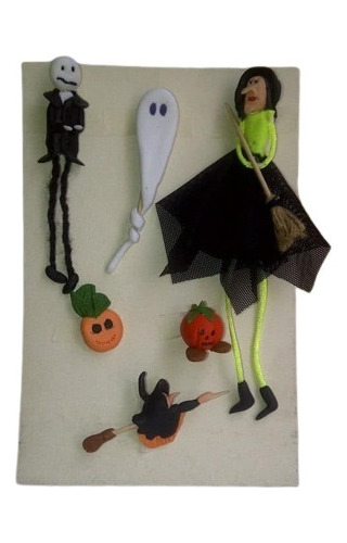 Prendedores Para Halloween 12 Unidades Variados