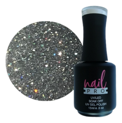 Color Gel Reflectante Nailpro Flash006 Plateado 