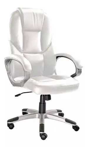 VEVOR Silla de Oficina de Cuero Silla Ejecutiva Ergonómica con Soporte  Lumbar Ajustable Asiento de Oficina