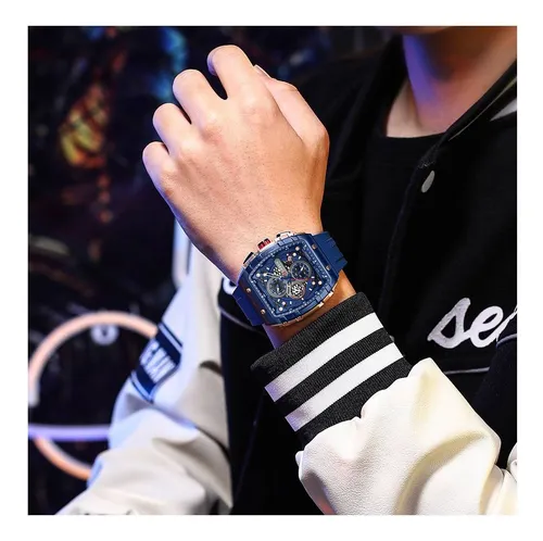 Reloj Curren 8023 Acero Inoxidable Relojes Para Hombre Lujo Color