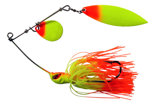 Isca Artificial Yara King Spinner 6/0 26g Eduardo Monteiro Cor 42 - Vermelho Amarelo