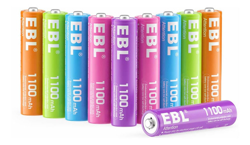 Ebl Bateras Recargables Aaa De 1100 Mah (paquete De 10 Unida