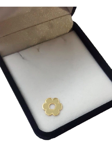 Dije Oro 18k Flor Lisa Pasante Regalo Mujer Accesorio