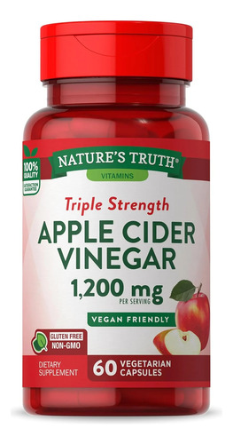 Suplemento Vinagre Apple Vinegar Cider 1200mg Vitamins 60cap