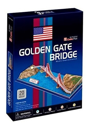Golden Gate Bridge Rompecabezas Cubicfun 3d C078h