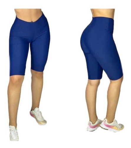 Lycra Short Deportivo Para Mujer Bicicletero Estilo Capri