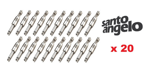 Kit Com 20 Plugs P10 Mono Santo Ângelo Ninja
