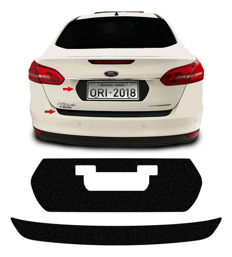 Protetor Do Porta-malas Focus Sedan 2018 + Fundo De Placa