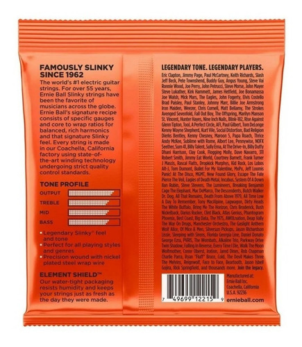 Imagem 2 de 3 de Encordoamento Guitarra Ernie Ball 010 Skinny Top Heavy Botto