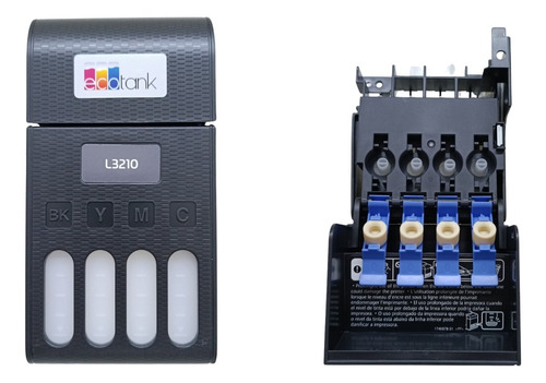 Kit Reservatório De Tinta Epson L3110 L3150 L3210 L3250 4un
