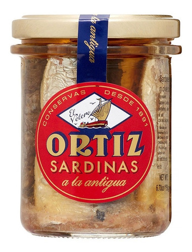 Sardinas En Aceite De Oliva A La Antigua Ortiz Velero 190g