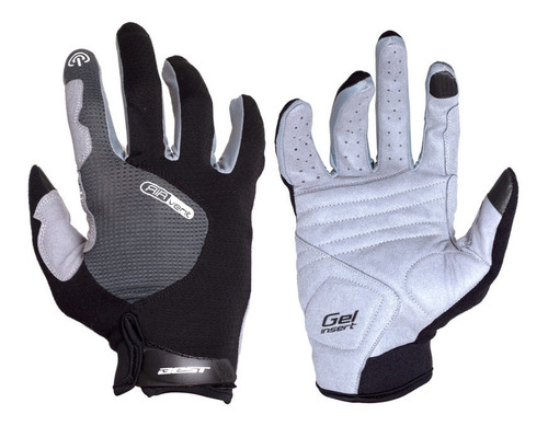 Guantes Largos Hombre Best Sb-05-9533 Negro/plomo Talla L