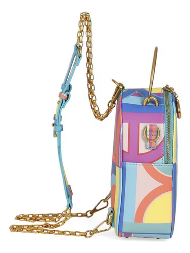 Bolso 2 En 1 Cloe Mini Backpack/crossbody Asas Con Cadena